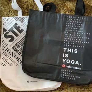 Lululemon shopping bags